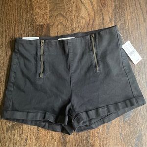 Pacsun Tap Shorts Black SZ 28 Zippers NEW $44.95